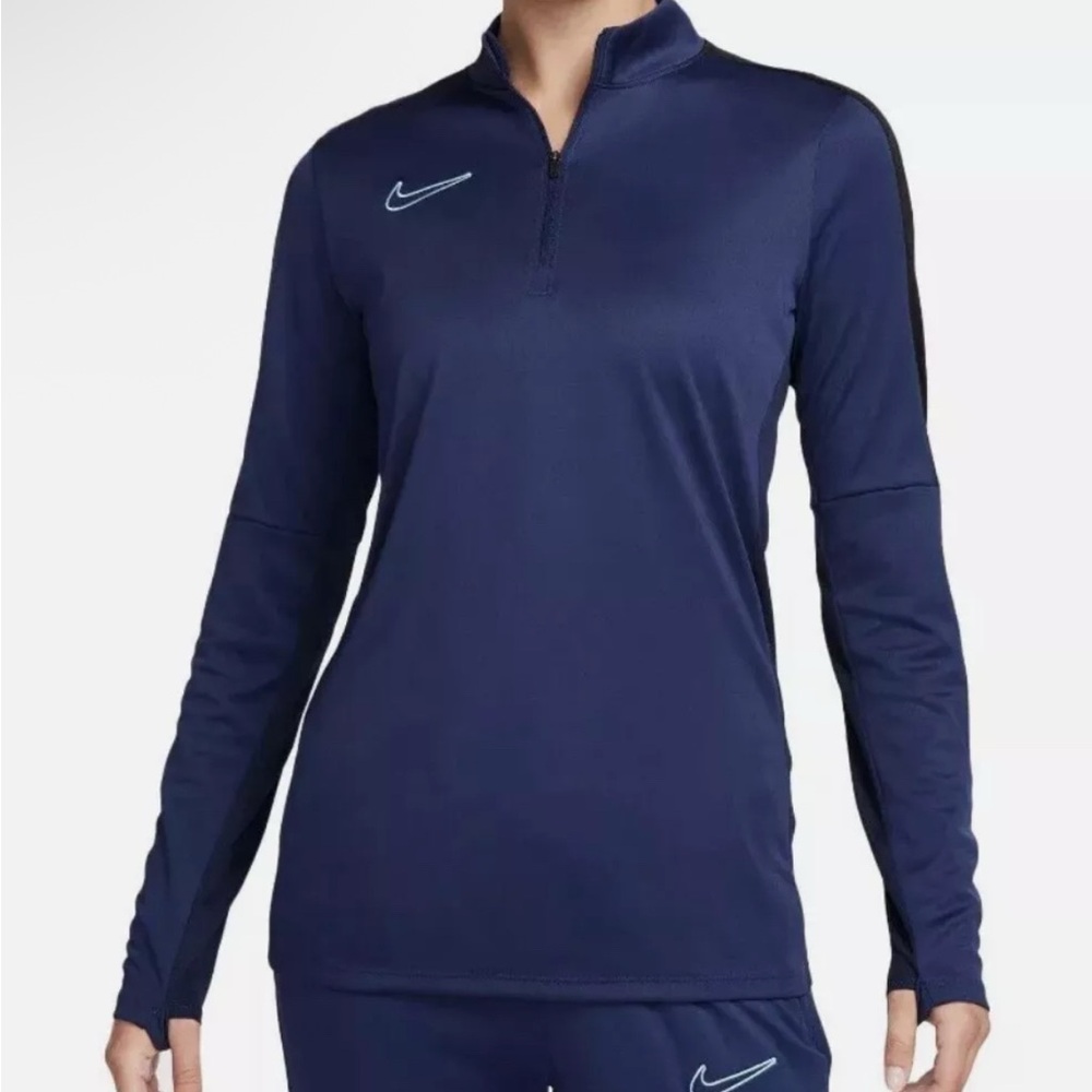 Nike Dri-fit Academy 23 Soccer Drill 1/4 zip pullover Women’s XS Blue NWT